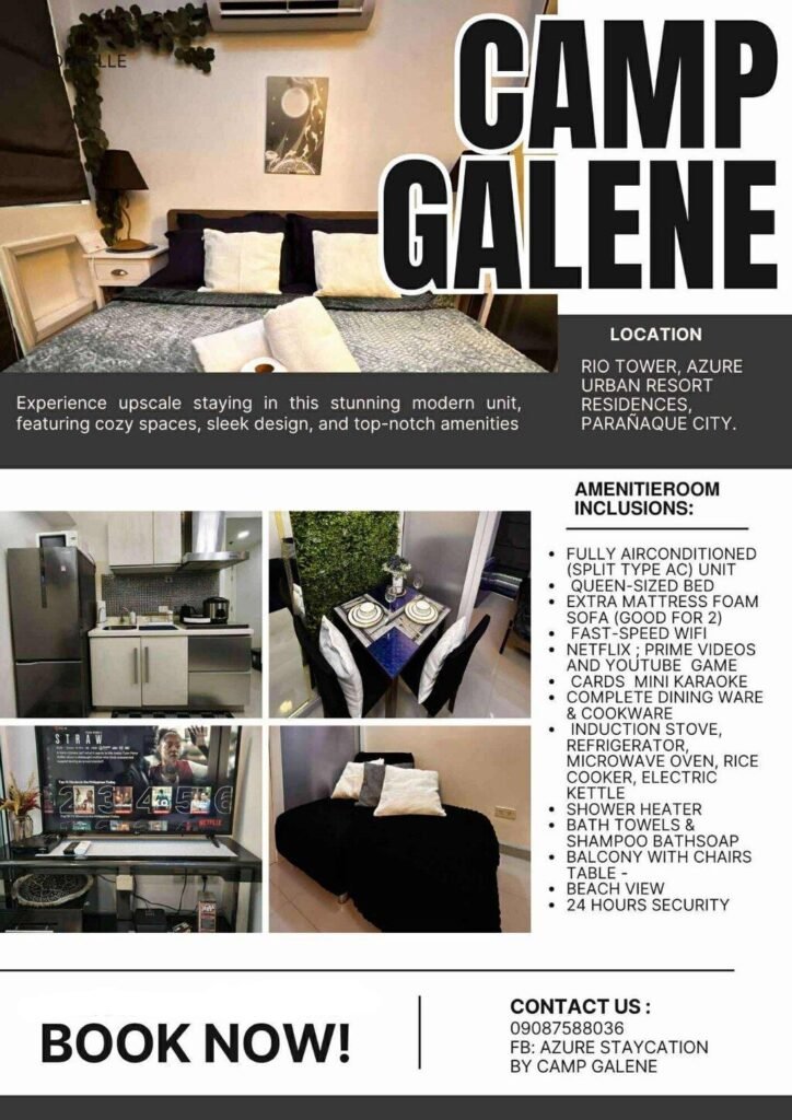 Azure Staycation by Camp Galene Manila Philippines Reviews Travel Guide: The Ultimate 3-Star Tropical Paradise to Book Now