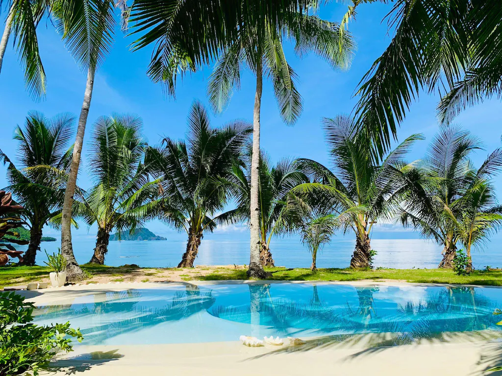 Paradise Beach Front Pool Villa, Palawan, Philippines