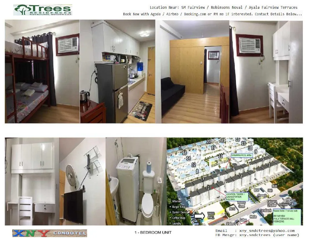 XNY@SMDC Trees Residences Quezon City-1 Bed RoomT1, Manila, Philippines
