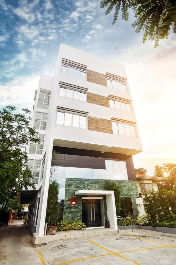 Elegant facade and modern interior of Hotel Lapira, a boutique hotel located near the historic Calle Crisologo in Vigan City, Ilocos Sur, Philippines.