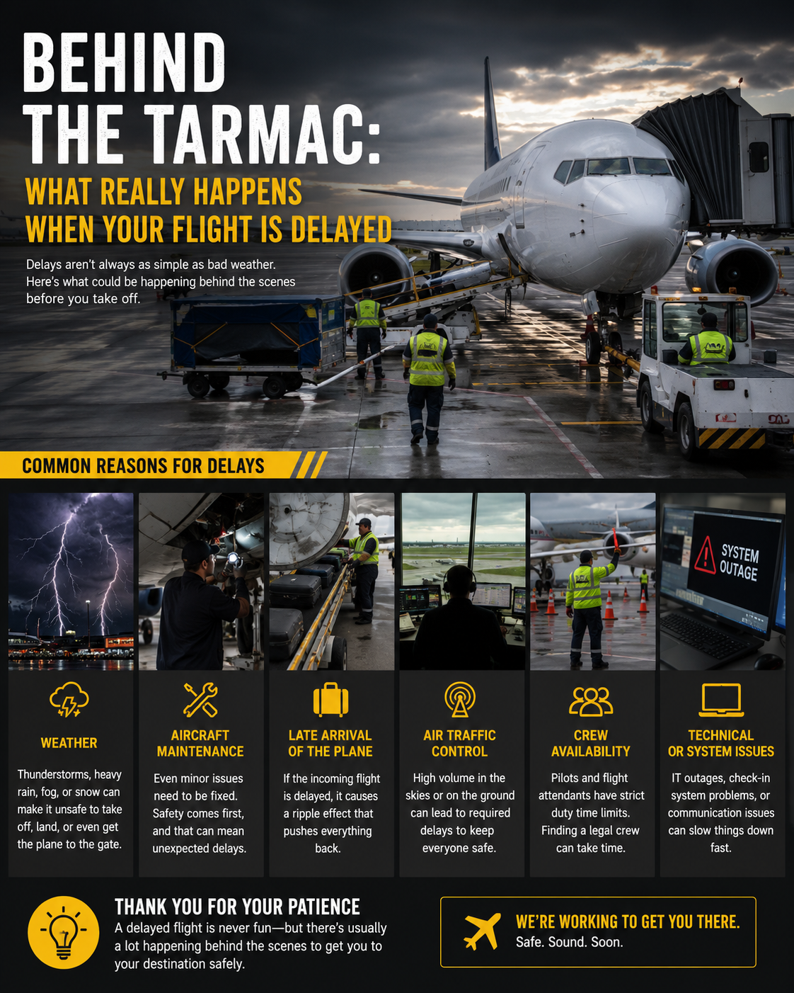 Behind the Tarmac: What Really Happens When Your Flight is Delayed