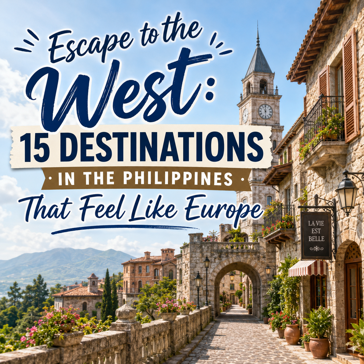 Escape to the West: 15 Destinations in the Philippines That Feel Like Europe