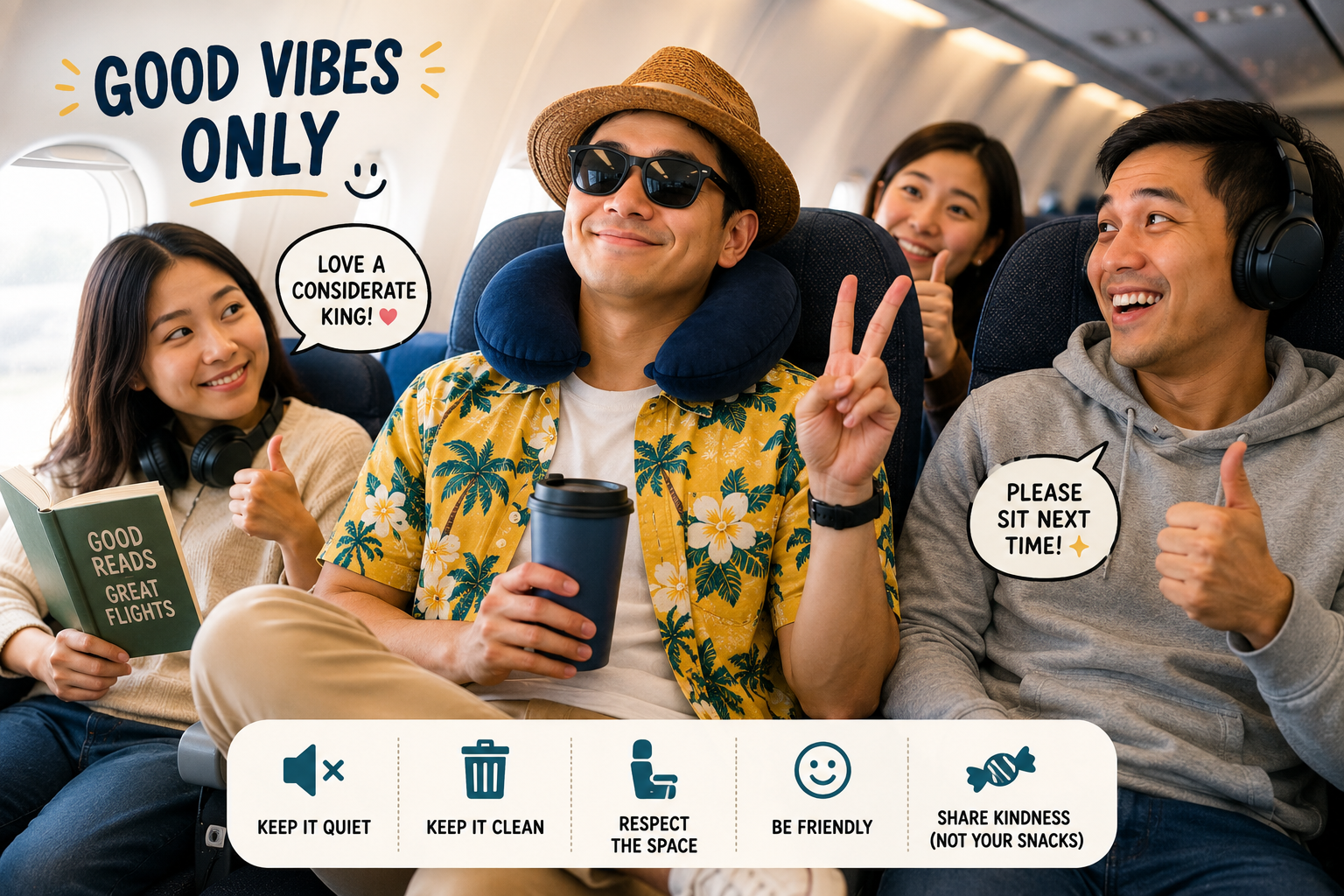 How to Be the Passenger Everyone Wants to Sit Next To