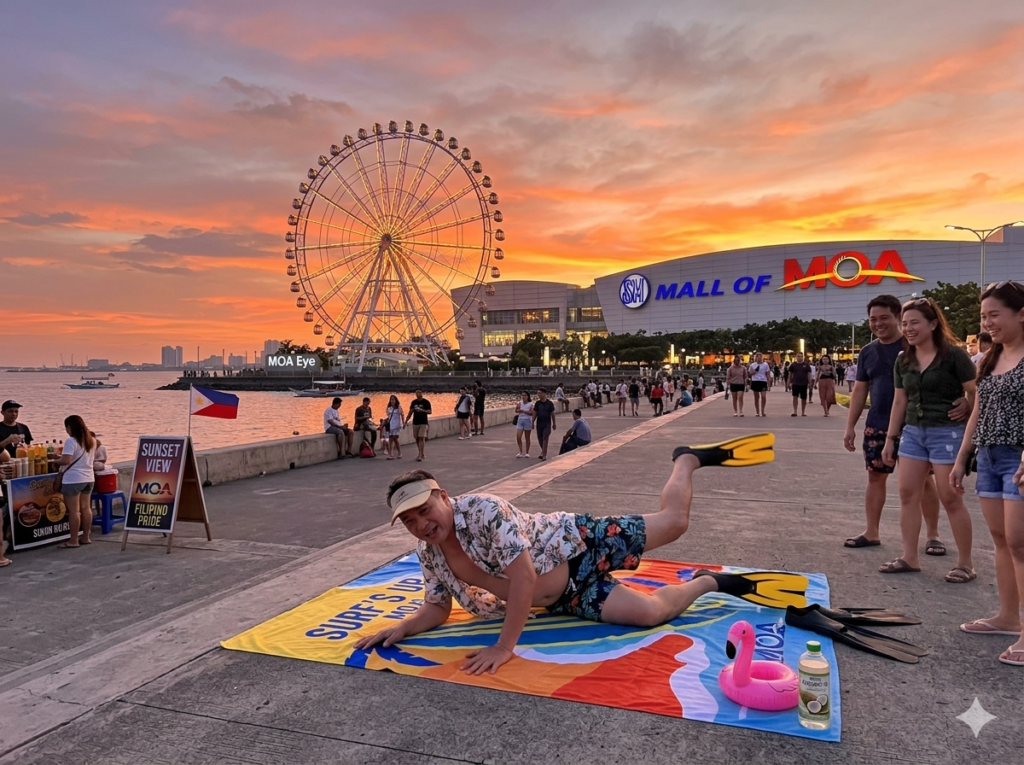 Golden hour hits different at the Mall of Asia. 🌅✨ There’s nothing quite like watching the Manila Bay sunset paint the sky right from the MOA By the Bay. Who would you share this view with?👇 Tag your sunset buddy below!