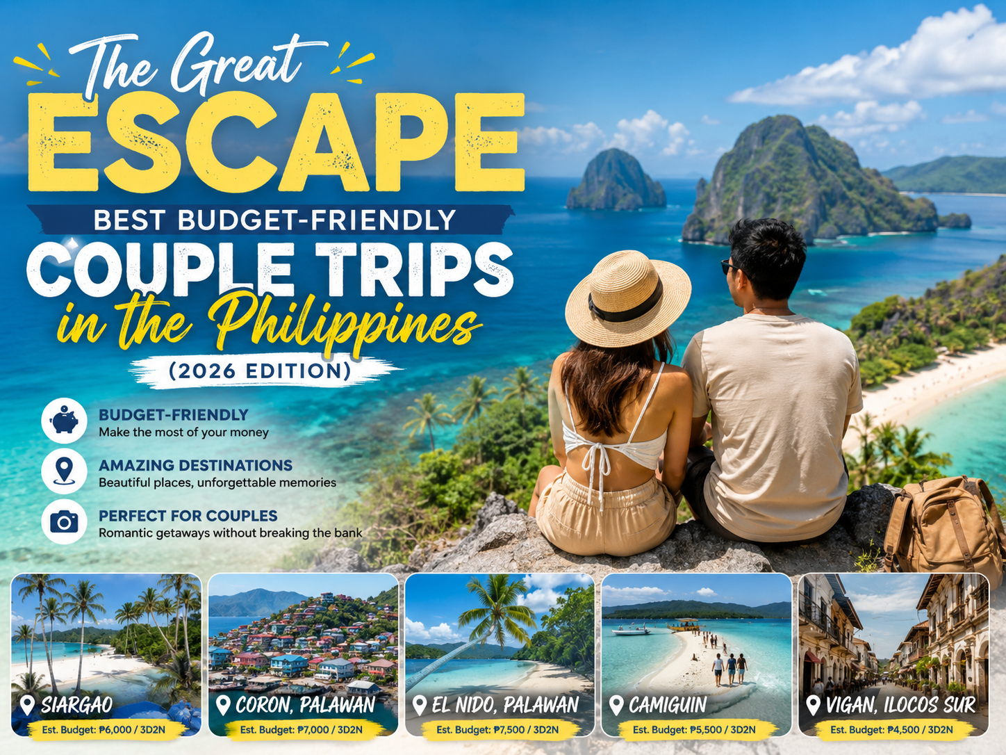 The Great Escape: Best Budget-Friendly Couple Trips in the Philippines (2026 Edition)