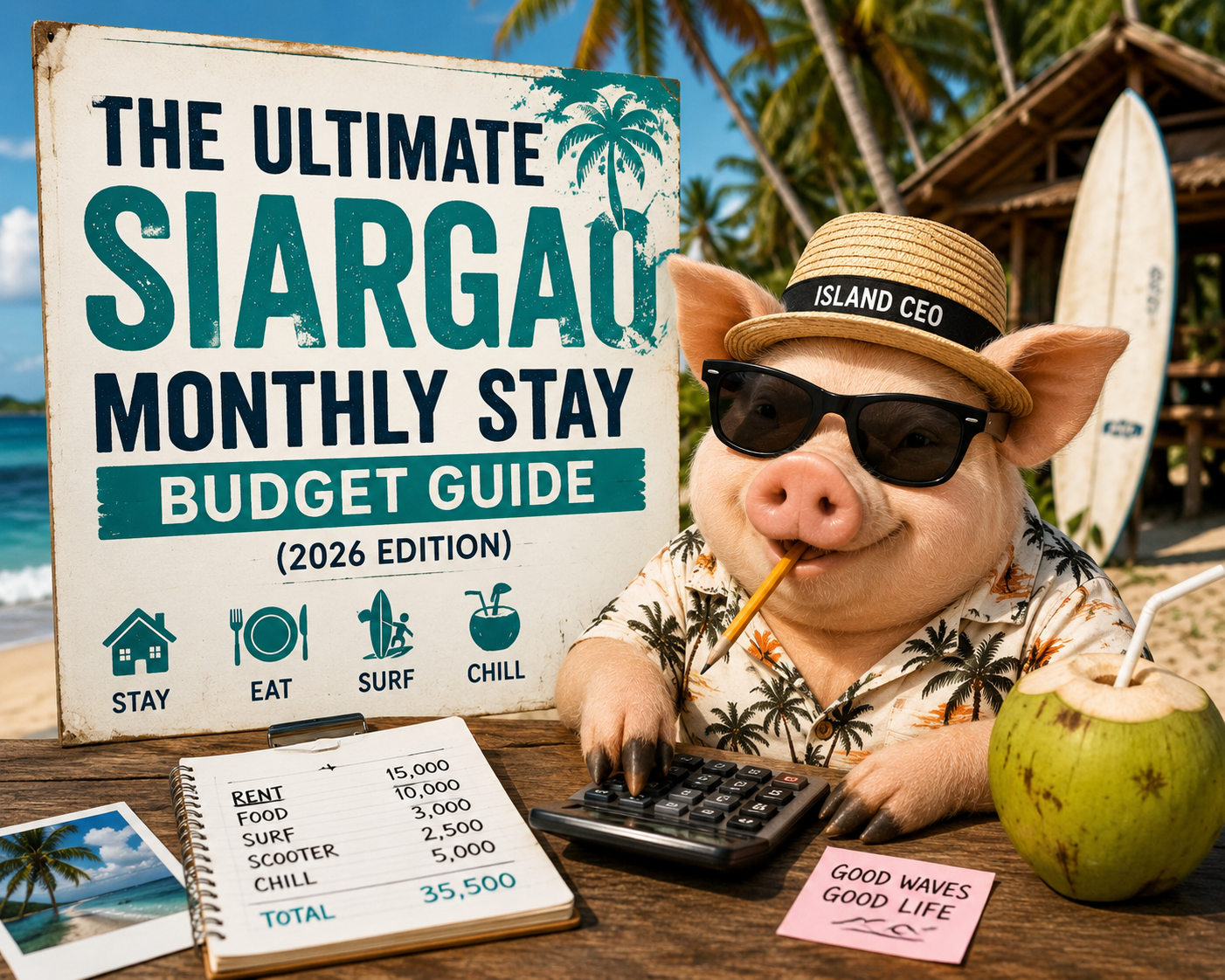 The Ultimate Siargao Monthly Stay Budget Guide (2026 Edition)
