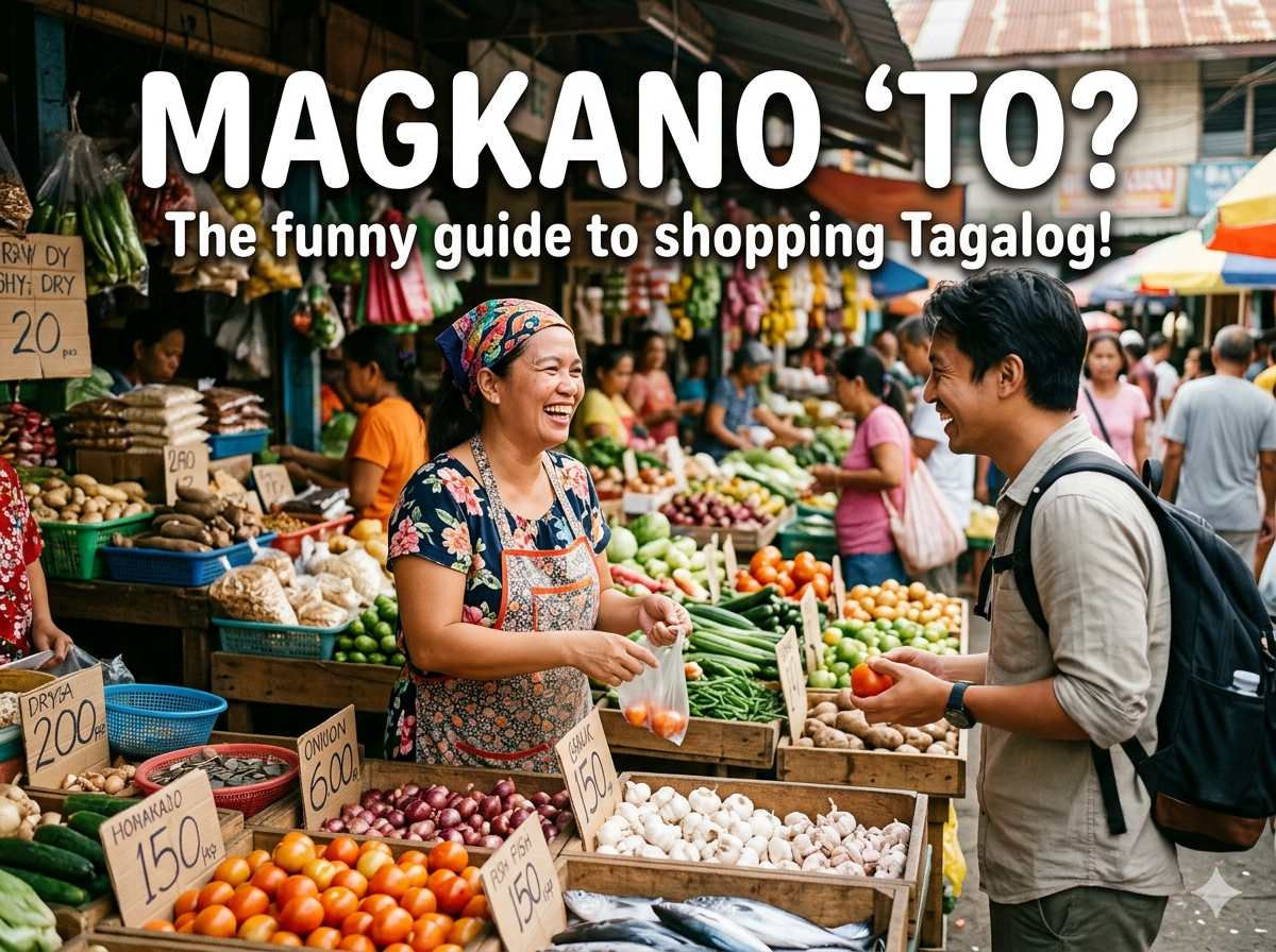 What are the most common Tagalog words and phrases used for shopping and asking for prices in a Philippine palengke?